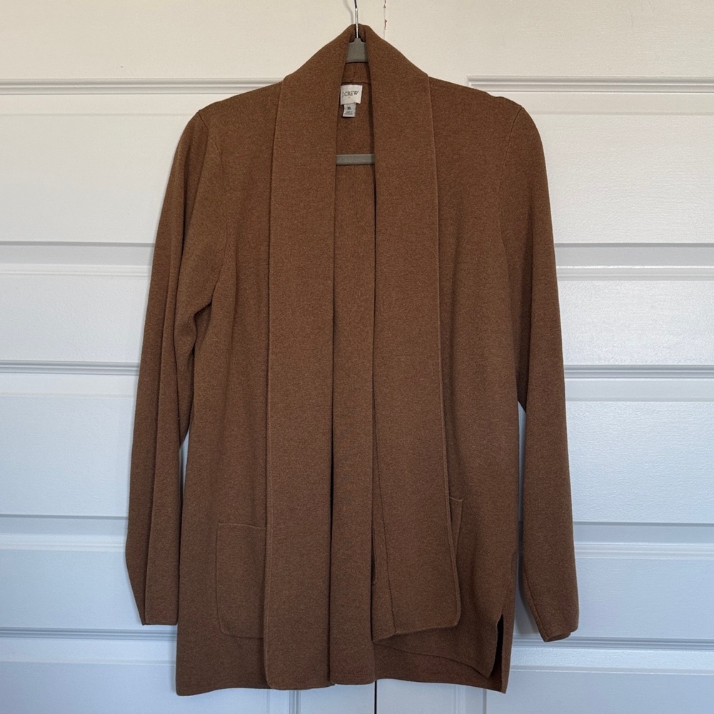 J. Crew Factory shawl collar open cardigan size XL
